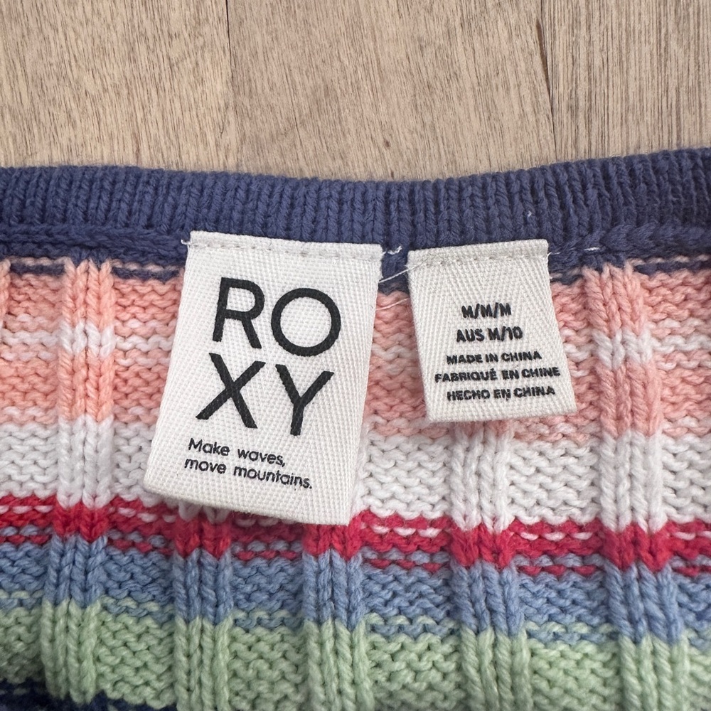Roxy Multicolor Striped Knit Top - image 2